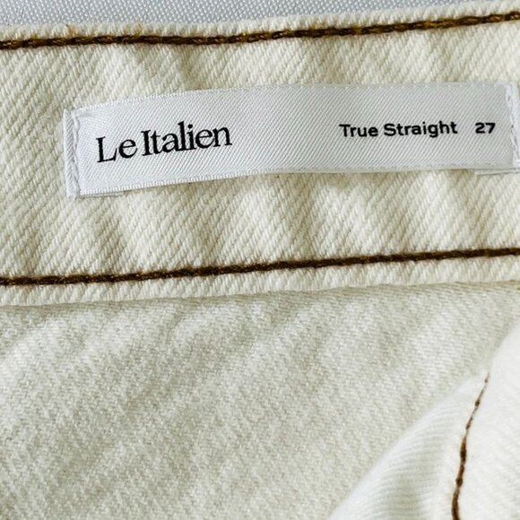 Frame Rigid Denim Straight Full Length Jeans Size 27 Off White - Picture 14 of 16